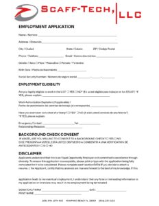 Employment Application